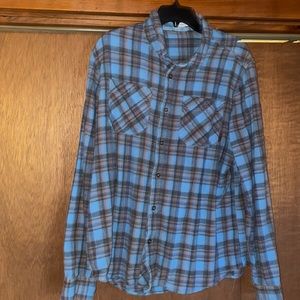 XL Blue Flannel Button Down